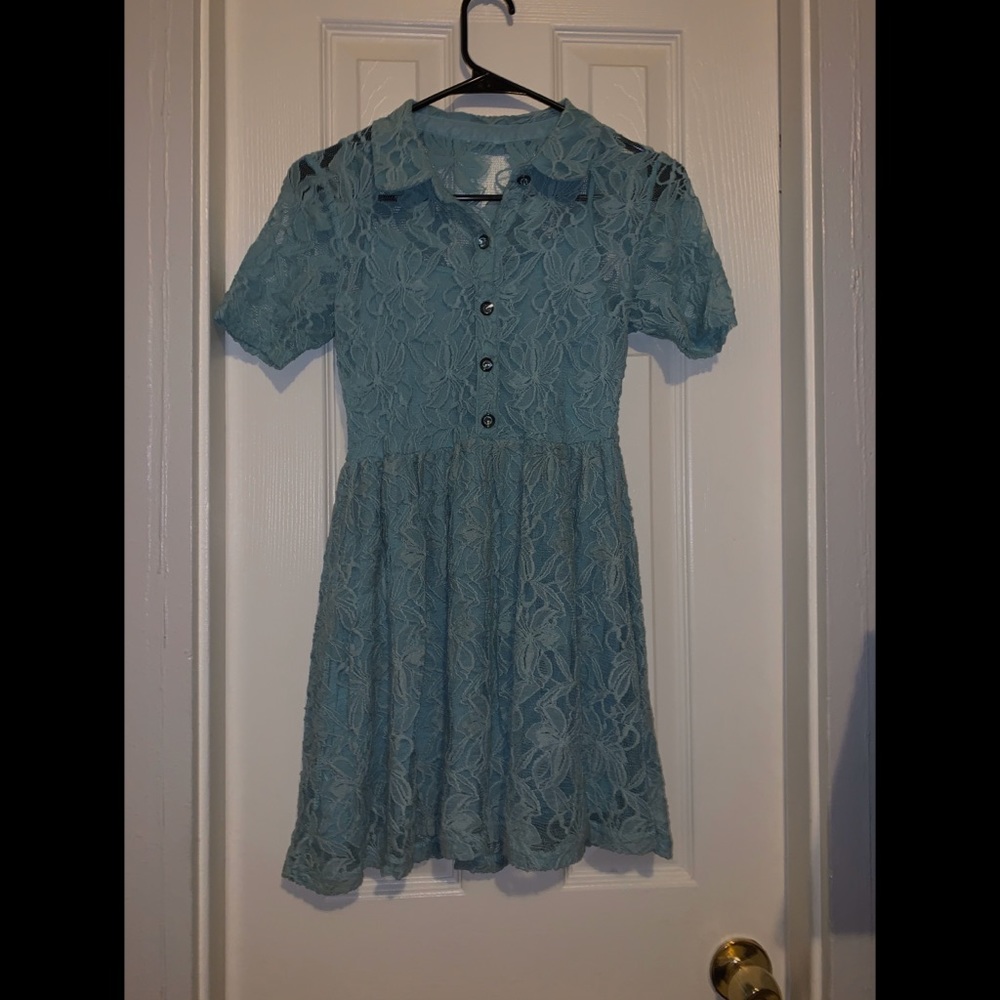 Small Light Blue Lacy Dress
